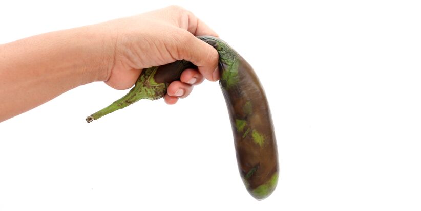 a limp vegetable symbolizes food harmful to power