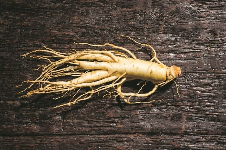 ginseng root, which stimulates blood flow to the male genitals
