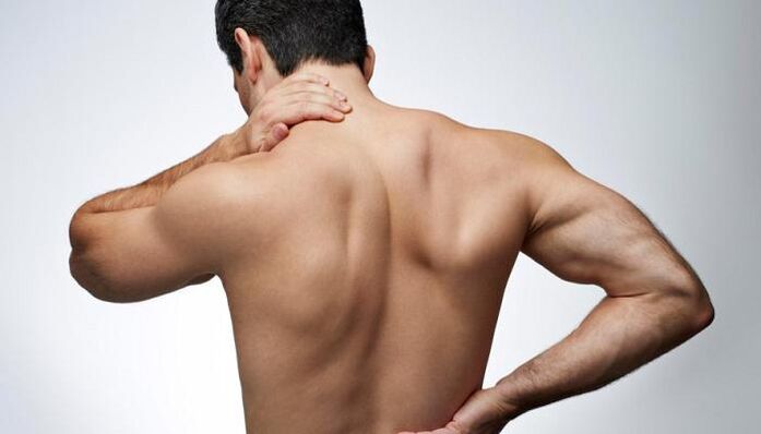 Intervertebral hernia manifests itself as back pain and contributes to impaired potency. 